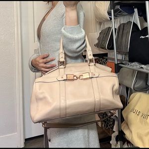 SOLD! Rare Juicy Couture Beige shoulder or carry on bag.